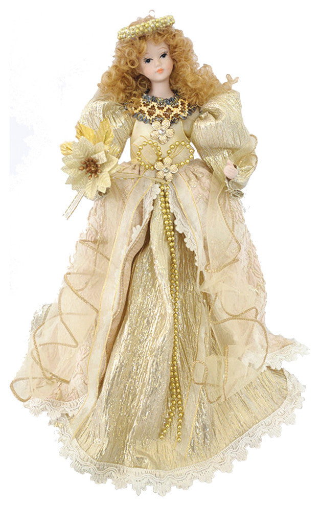 14" Cream Angel Tree Topper