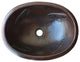 Hammered Oval Lizards Bathroom Copper Sink
