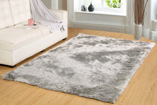 Paradise 2400-900 Area Rug, Silver, 8'x10'