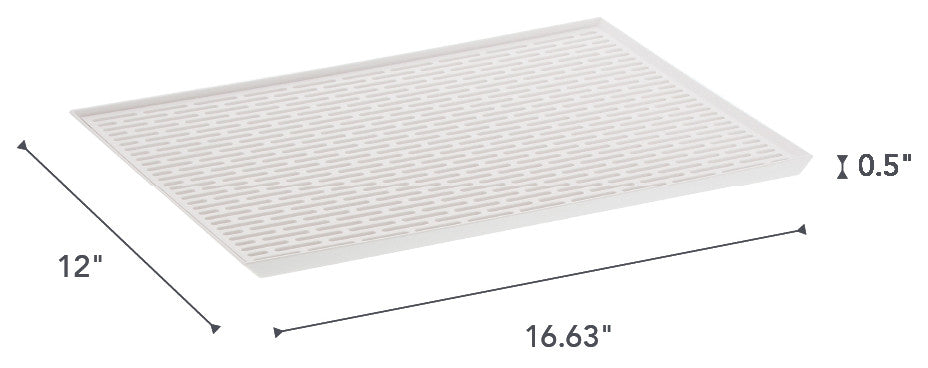 Tower Sink Side Glass Drainer, White