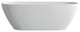 67" Solid Surface Freestanding Flatbottom Non-Whirlpool Bathtub, White