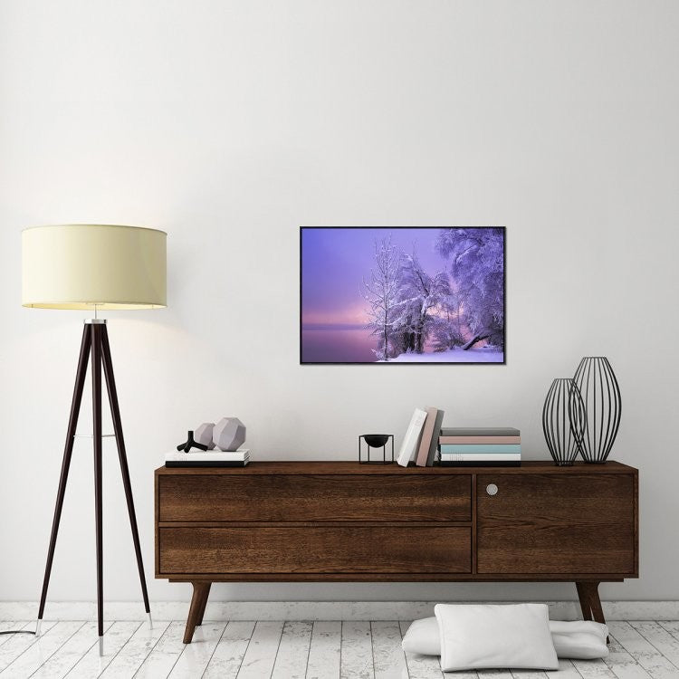 "Stillness" Framed Canvas Giclee by Norbert Maier, 37x25"