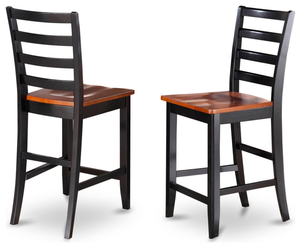 3 Pc Counter Height Dining Set - High Table And 2 Dining Chairs