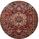 Ahgly Company Indoor Round Traditional Area Rugs, 3' Round