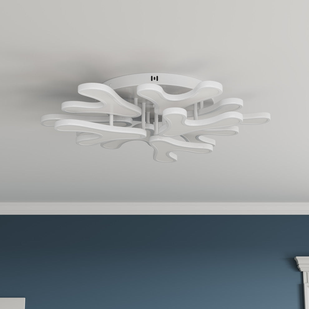 Creative Multi Branch Shape LED Semi Flush Mount Close to Ceiling Light