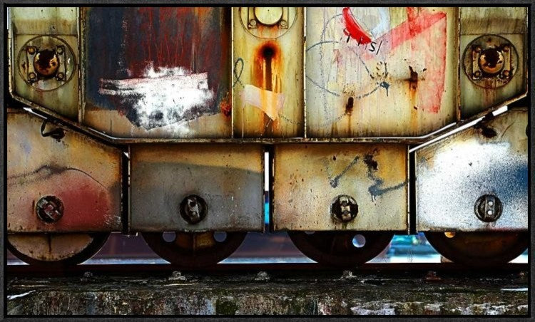 "Untitled" Framed Canvas Giclee by Anna Niemiec, 31x18"