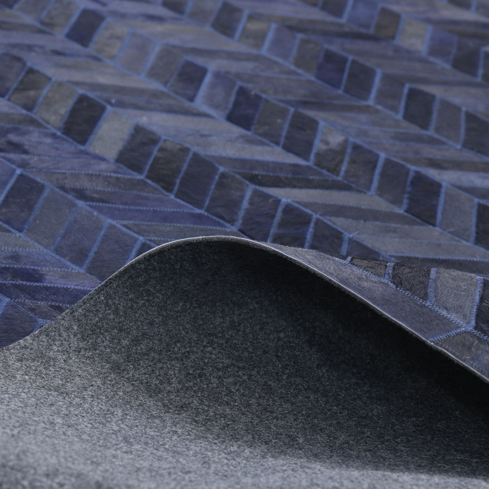 Meir Handmade Area Rug Blue, 3' 0" X 5' 0"