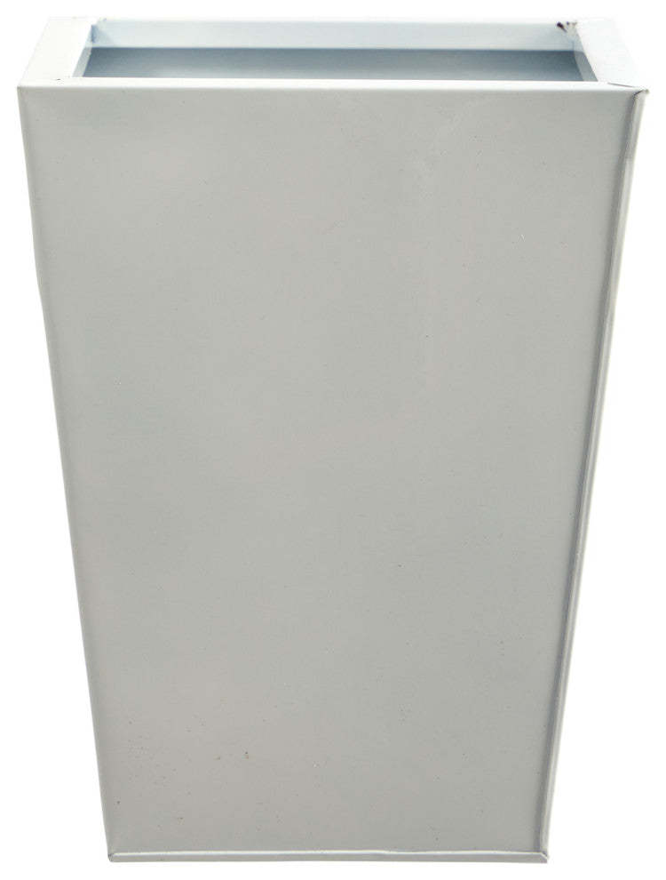 13" Classic Square Metal Planter
