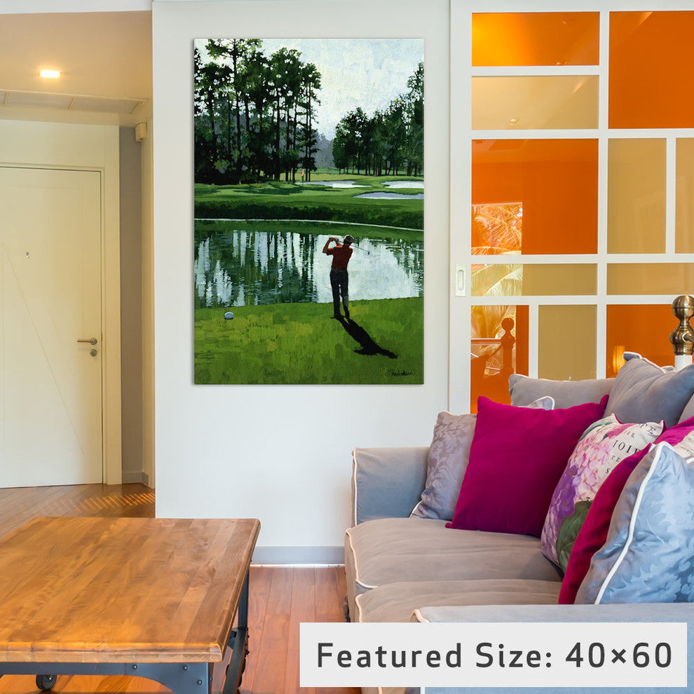 "Golf Course 9" by William Vanderdasson, Canvas Print, 18x12"