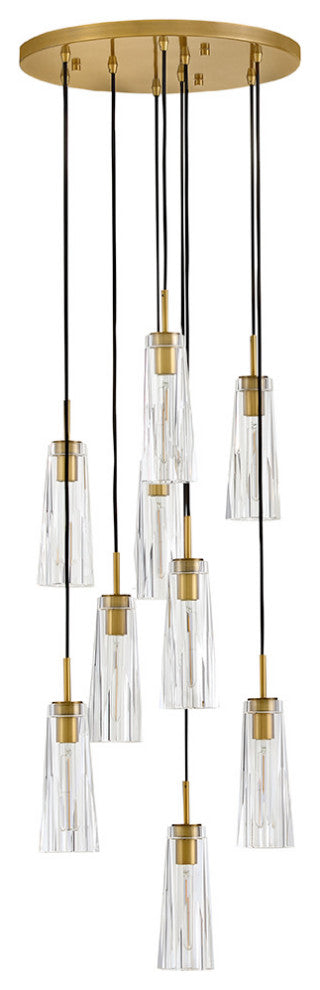 Fredrick Ramond Cosette Large Adjustable Pendant, Heritage Brass