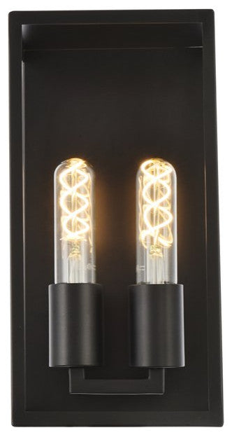 Victoria 2-Light Wall Sconce, Black