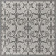 Rug Unique Loom Outdoor Botanical Gray Square 6' 0 x 6' 0