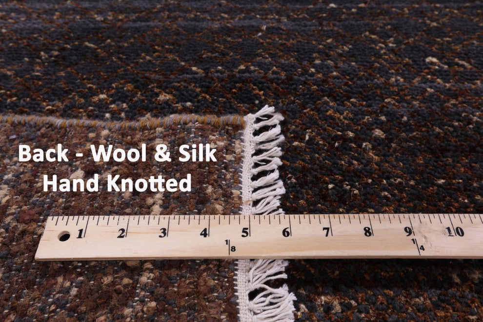 Wool & Silk Handmade Savannah Grass Rug 9' 1" X 11' 11" - Q15962