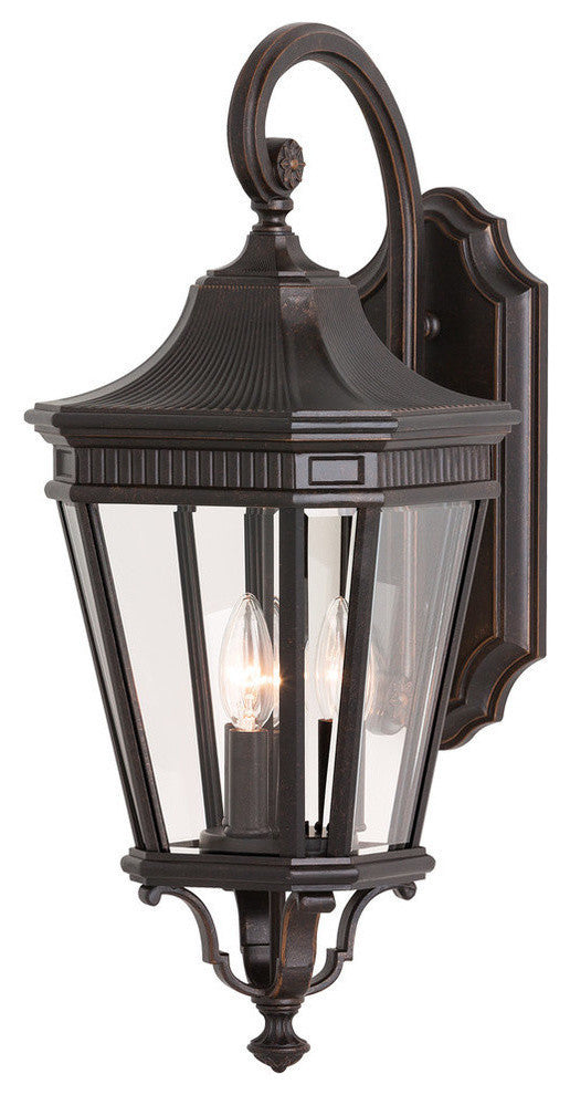 Feiss OL5402GBZ Three Light Outdoor Fixture Feiss Cotswold Lane Grecian Bronze