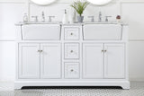Home Living 22" Farmhouse White-Light Bathroom Vanity