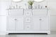Home Living 22" Farmhouse White-Light Bathroom Vanity