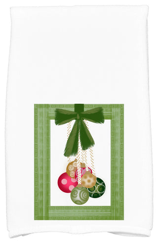 Frame It Up, Geometric Print Kitchen Towel, Green, 18 x 30"