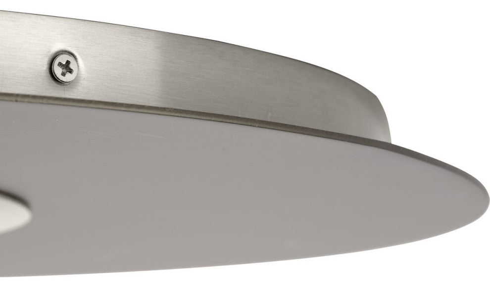 Trimble Collection Three-Light Brushed Nickel 18" Flush Mount
