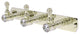 Carolina Crystal 3 Position Tie and Belt Rack, Polished Nickel