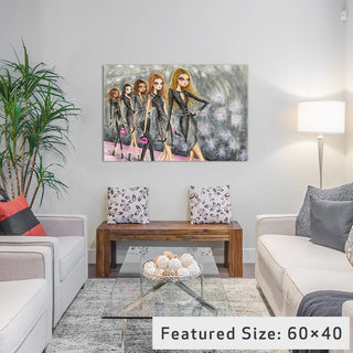 "Model Behavior #2" Canvas Art Print By Bella Pilar, 18x1.5x26
