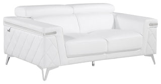 Mia Top Grain Italian Leather  Loveseat