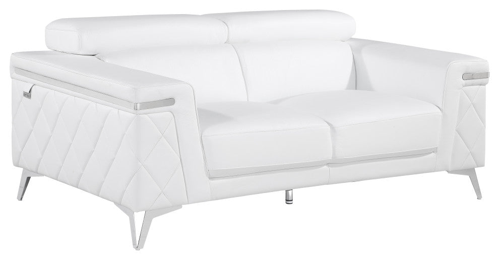Mia Top Grain Italian Leather  Loveseat
