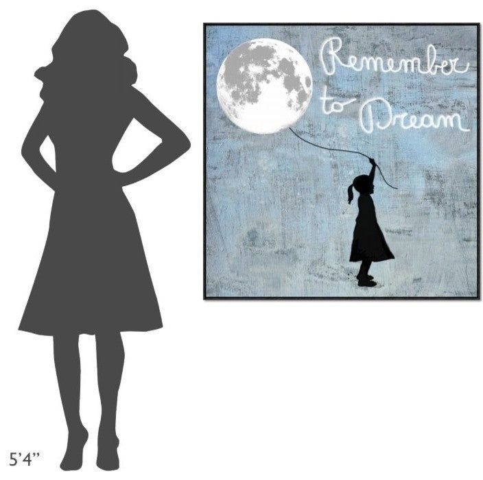 "Remember to Dream" Framed Canvas Giclee by Masterfunk Collective, 41x41"