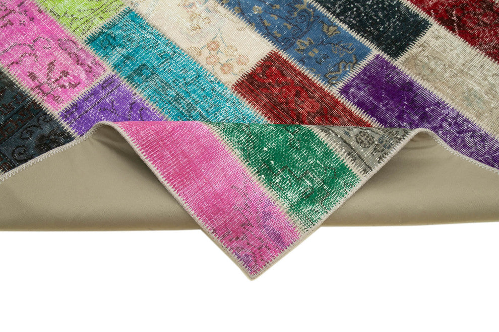 Rug N Carpet - Handwoven Anatolian 6' 5" x 10' 0" Vintage Patchwork Area Rug