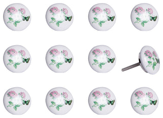 1.5" X 1.5" X 1.5" Ceramic Metal Multicolor 12 Pack Knob