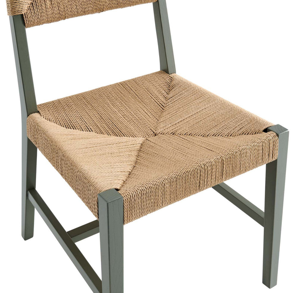 Bodie Wood Dining Chair, Light Gray Natural