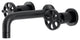 KS8120RX Belknap Two-Handle Wall Mount Bathroom Faucet, Matte Black