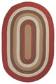 Colonial Mills Brooklyn BN79 Terracotta Indoor/Outdoor Area Rug, Oval 2'x6'