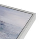 Cityscape Abstract Wall Art 24x32 With Silver Frame, Teal