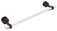 Pacific Beach 18" Shower Door Towel Bar with Groovy Accents, Venetian Bronze
