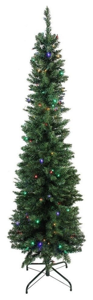 Northern Balsam Fir Christmas Tree, Multi LED Lights