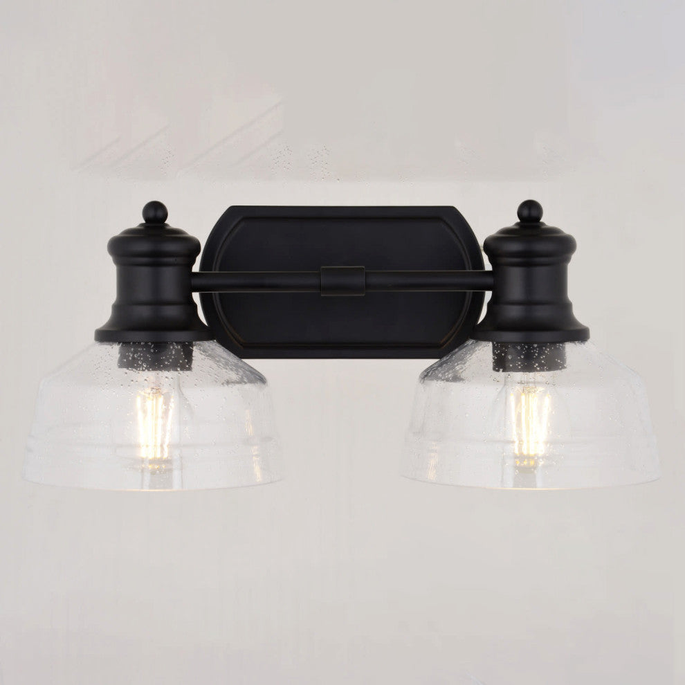 Vaxcel Lighting W0503 Beloit 2 Light 17"W Vanity Light - Matte Black