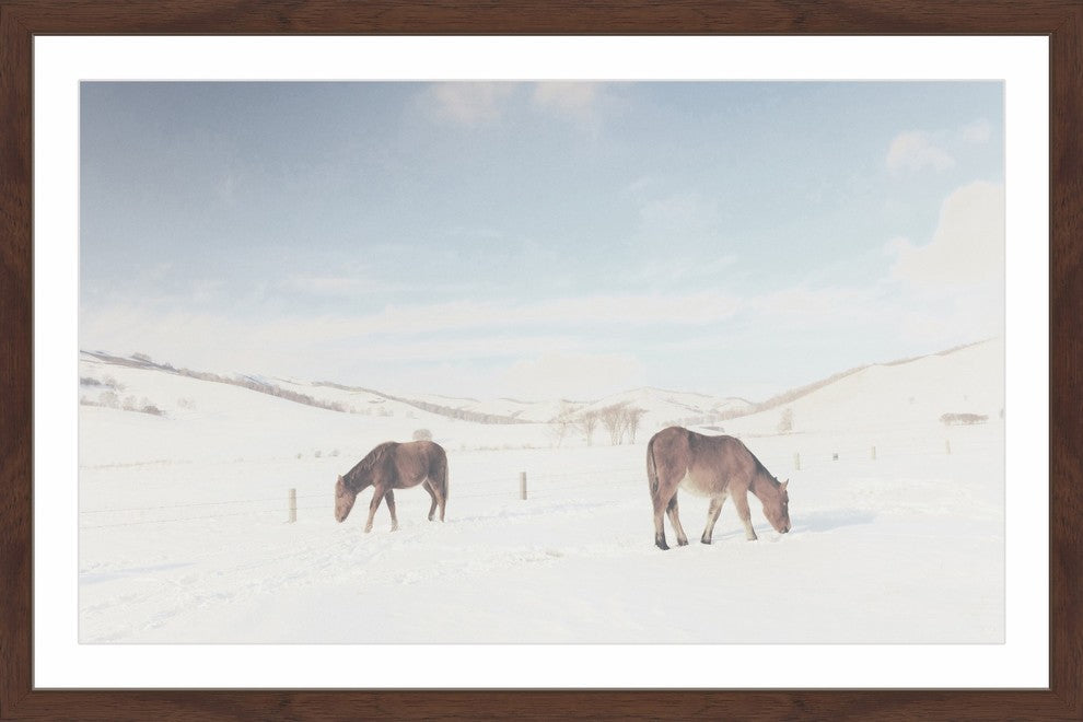 Marmont Hill, "Two Horses" Framed Painting Print, 24x16