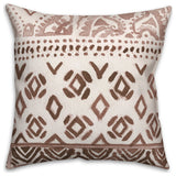 Deep Red Pattern 1 16"x16" Spun Poly Pillow