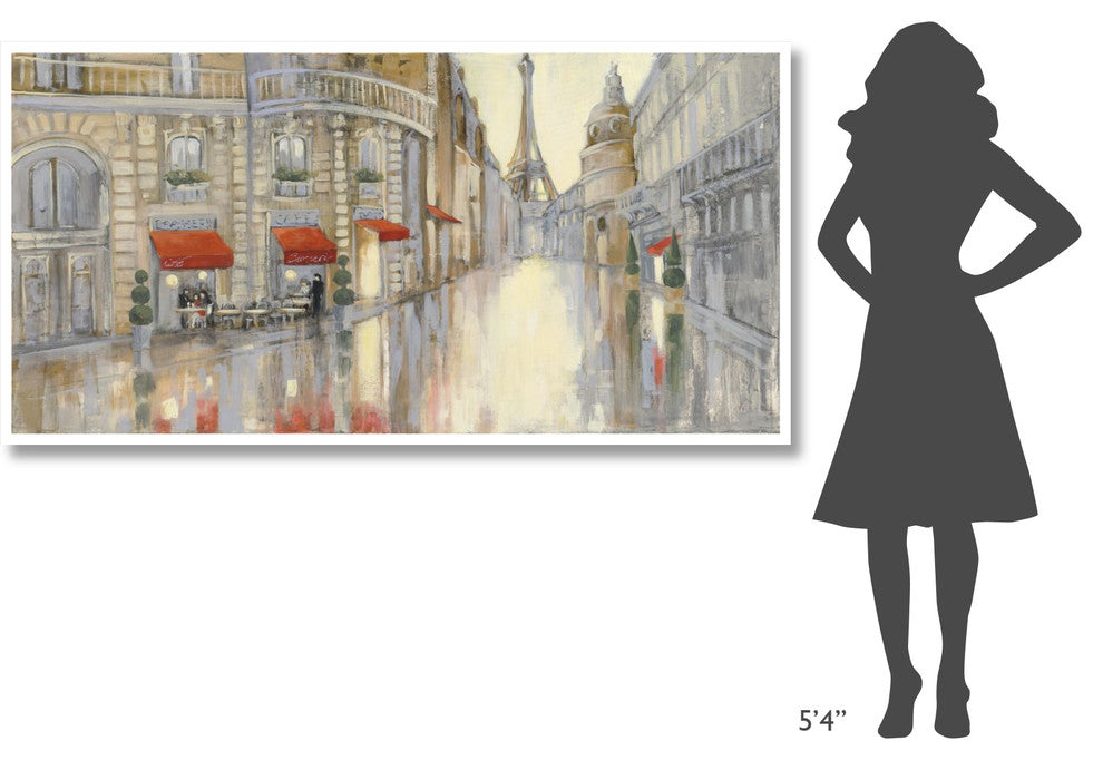 "Touring Paris" Digital Paper Print by Julia Purinton, 74"x38"