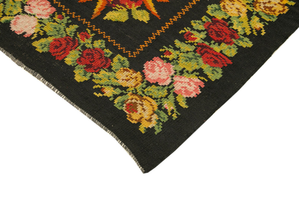 Rug N Carpet - Handmade Oriental 6' 1'' x 6' 5'' Antique Rose Kilim Rug
