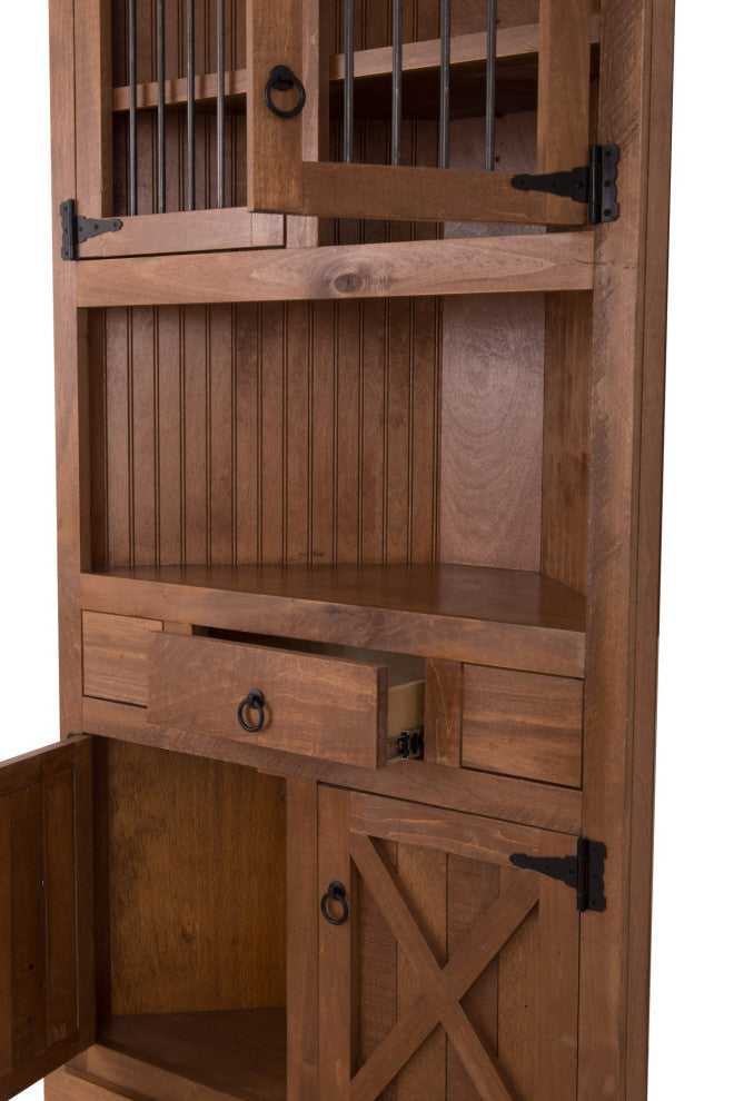 Farm House Corner Dinning Hutch/Buffet, Medium