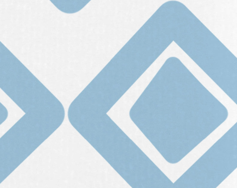 Diamond Jive 1 Geometric Print Hand Towels, Light Blue, 18x30"
