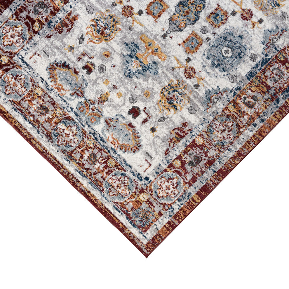 Alexandria Xyryl Power-Loomed Polypropylene Area Rug, Brown, 2'x3'
