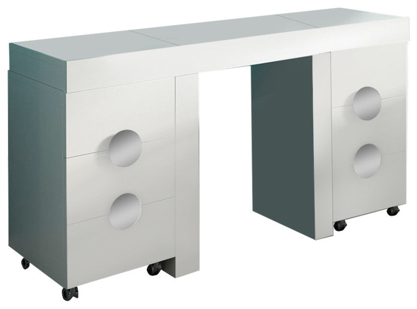 T26 Bedroom Make-up Vanity 63", White, Matte Finish