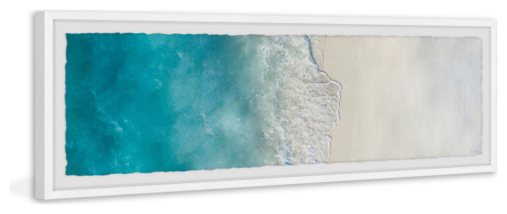 "Make Your Own Waves" Framed Painting Print, 45x15