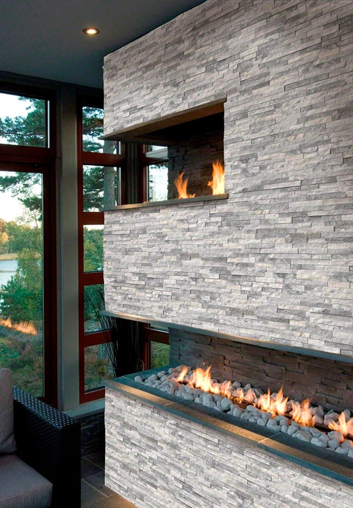 Alaska Gray 6X24 Marble Ledger Panel, 6x24