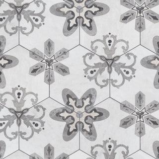 Mazzo Hex Deco Garden Porcelain Floor and Wall Tile