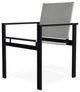 Tribeca Sling Outdoor Stackable Armchair, Alloy/Black