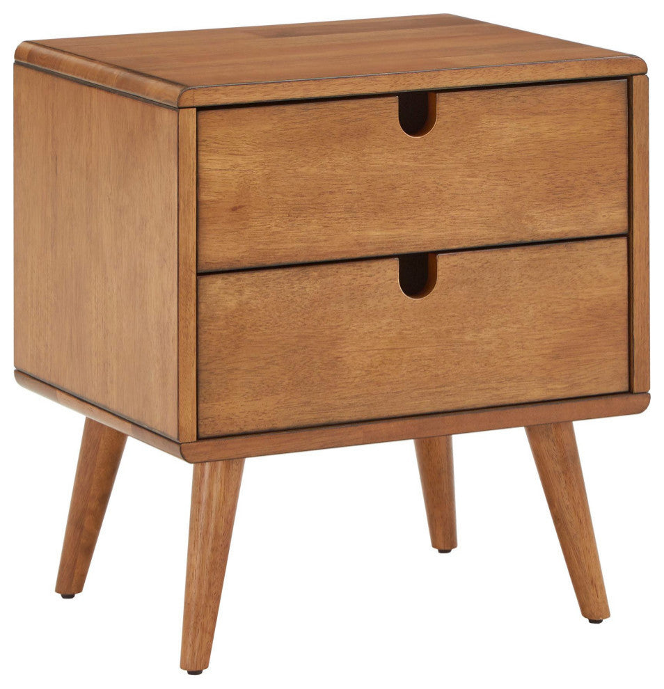 Dexter Oak Finish 2-drawer Nightstand