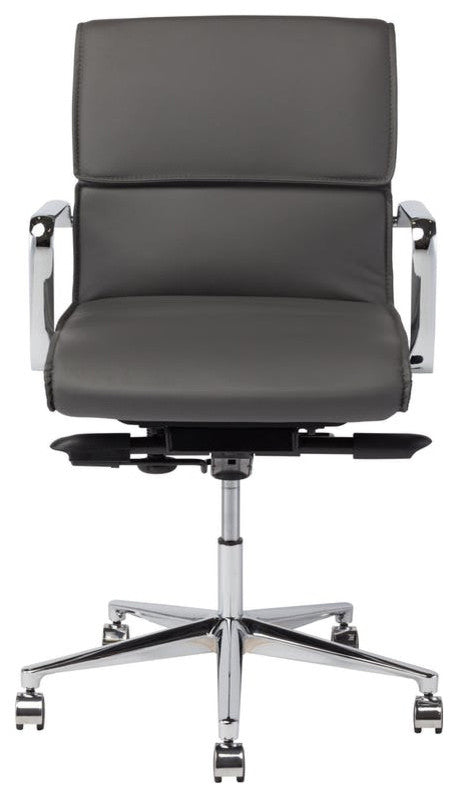 Modern Low Back Office Chair, Gray